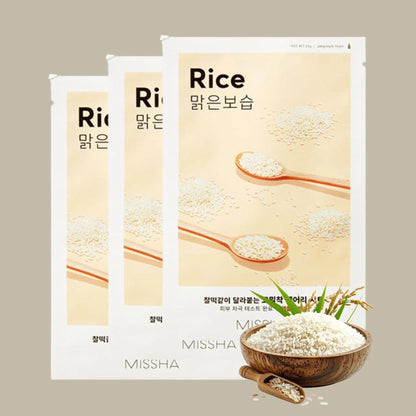 missha-airy-fit-sheet-mask-rice-pack-of-3-skin-care-missha-sri-lanka-orion-beauty-missha-official-sole-authorised-reseller-236861 - Orion Beauty