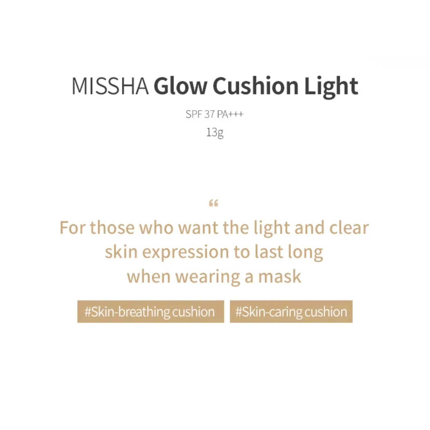 MISSHA Glow Cushion Light NO.21P FAIR 14g - Orion Beauty