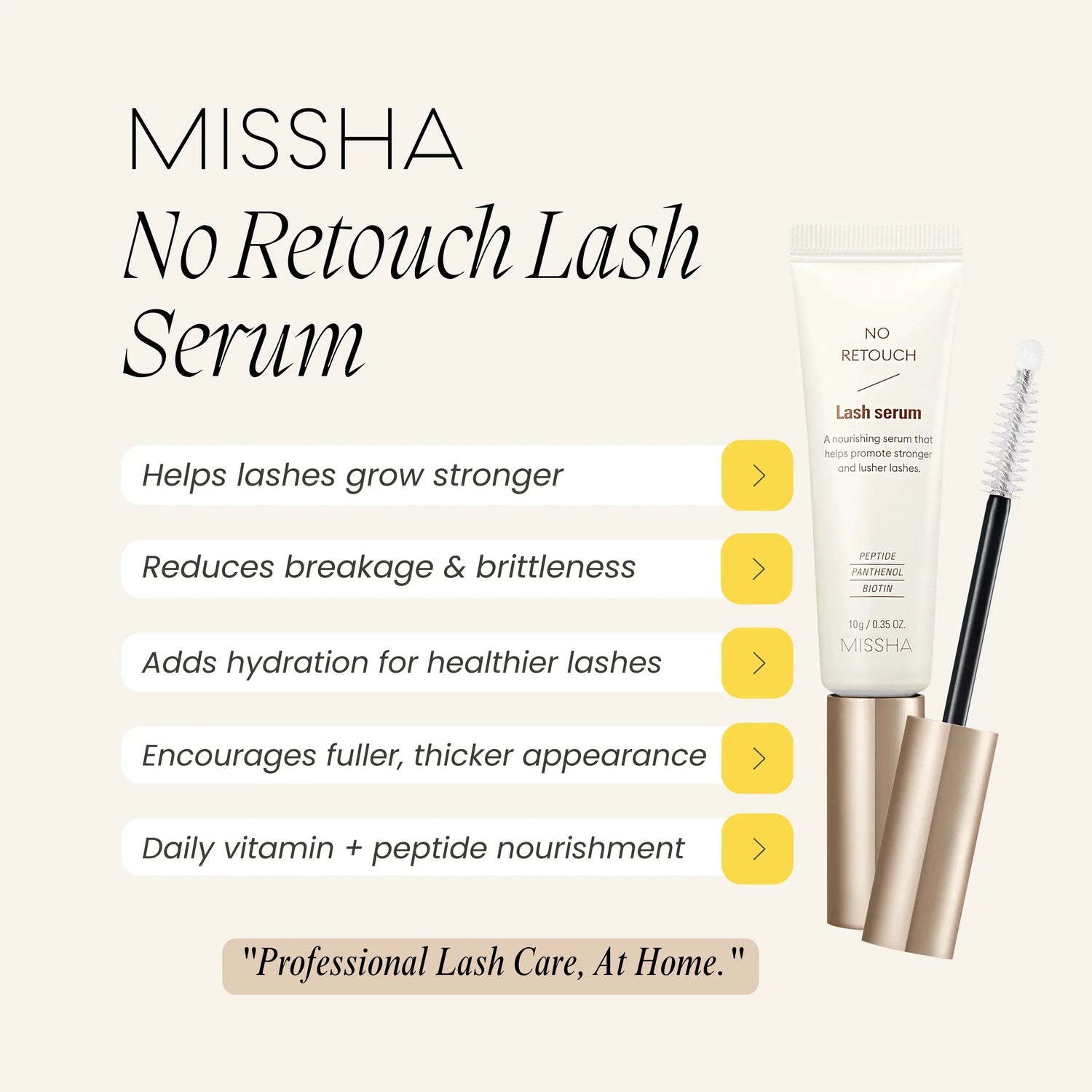 MISSHA No Retouch Lash Serum 10g - Orion Beauty
