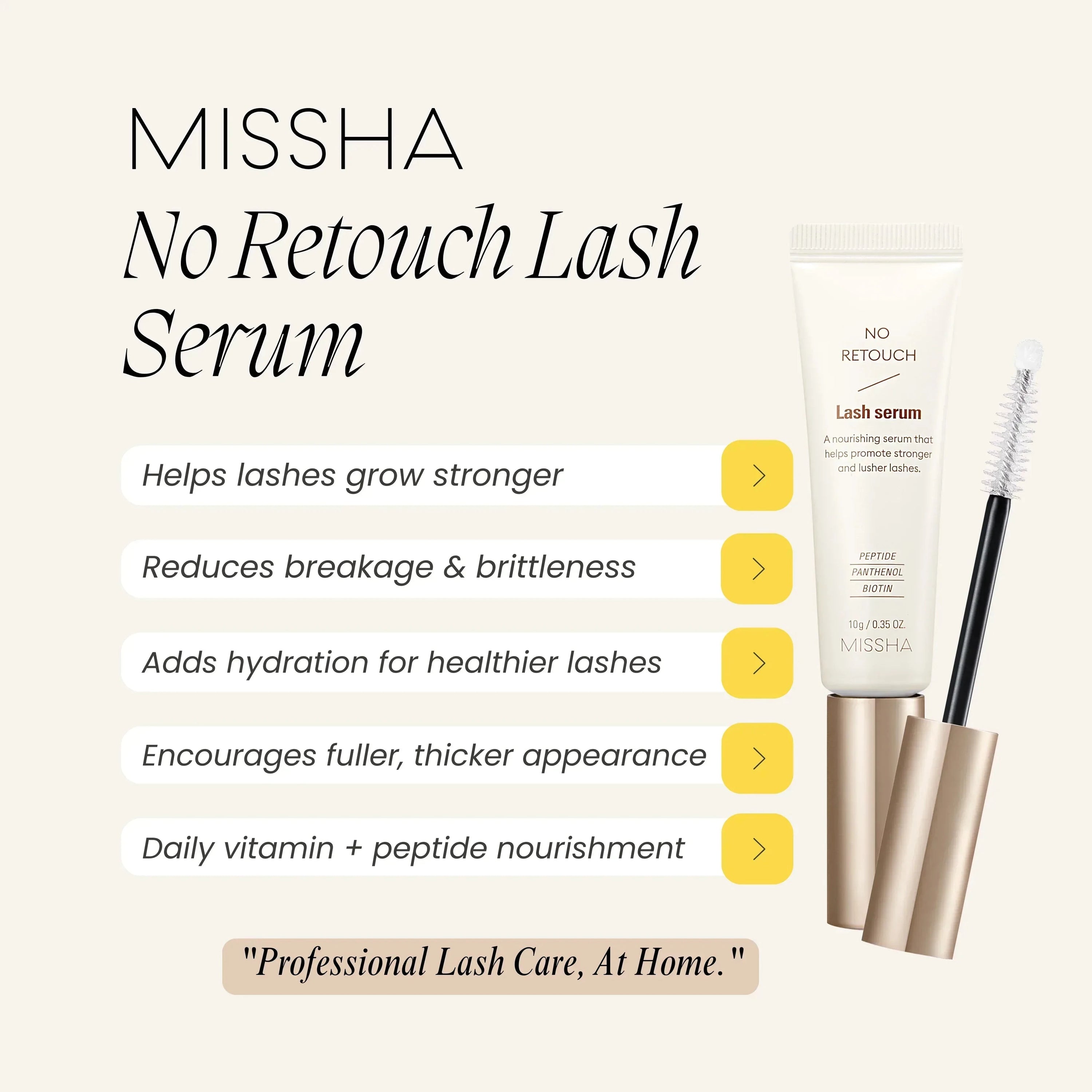 MISSHA No Retouch Lash Serum 10g - Orion Beauty