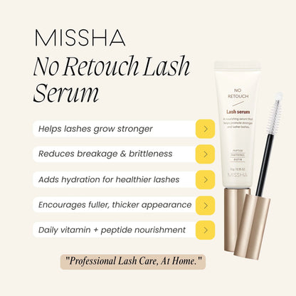 MISSHA No Retouch Lash Serum 10g - Orion Beauty