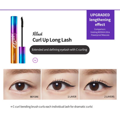 MISSHA Ultra Powerproof Mascara Curling and Lengthening 8g - Orion Beauty