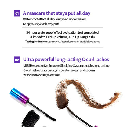 MISSHA Ultra Powerproof Mascara Curling and Lengthening 8g - Orion Beauty
