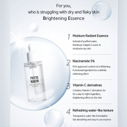 Nacific Phyto Niacin Brightening Essence 20ml (5% Niacinamide), at Orion Beauty. Nacific Official Sole Authorized Retailer in Sri Lanka!