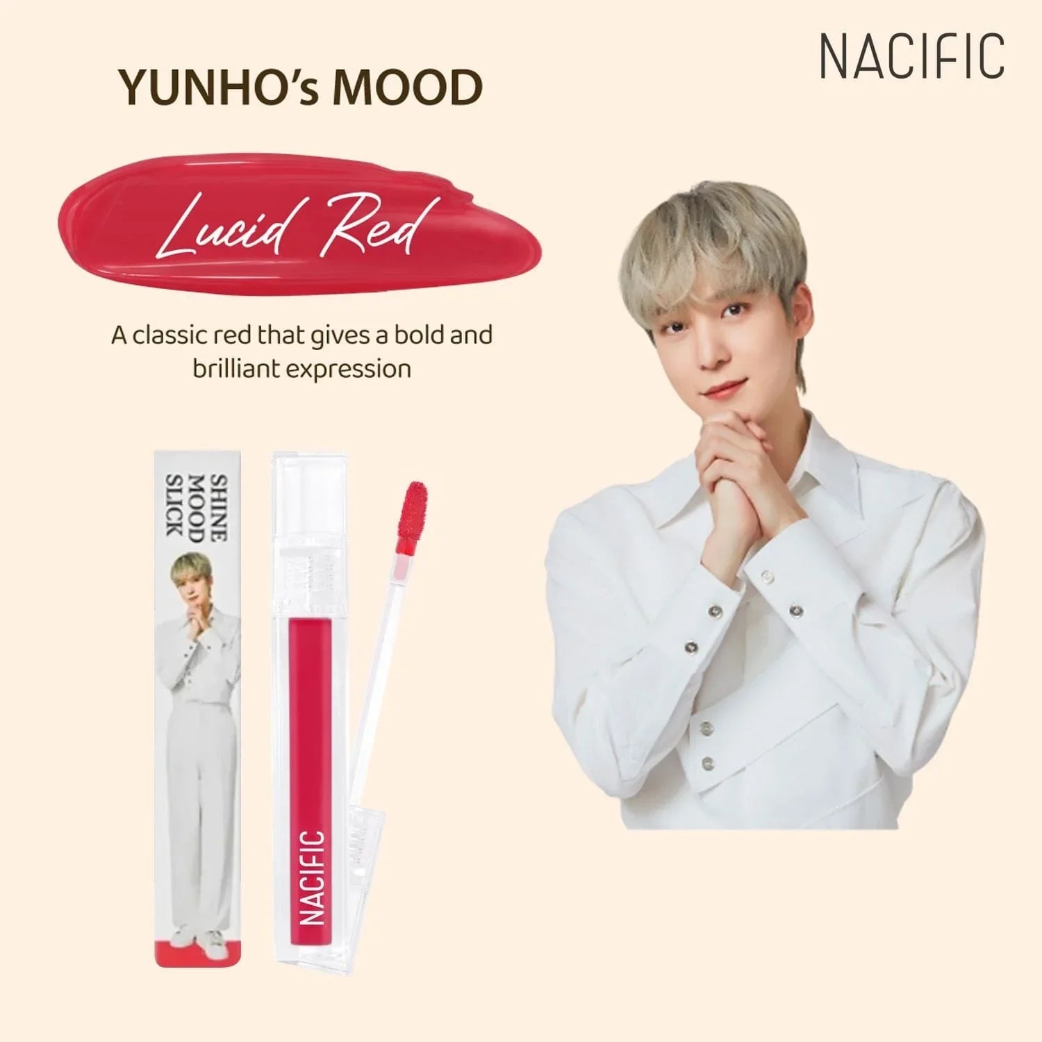 nacific-shine-mood-slick-lip-tint-ateez-collaboration-edition-08-lucid-red-makeup-nacific-sri-lanka-orion-beauty-nacific-official-sole-authorised-reseller-263394 - Orion Beauty