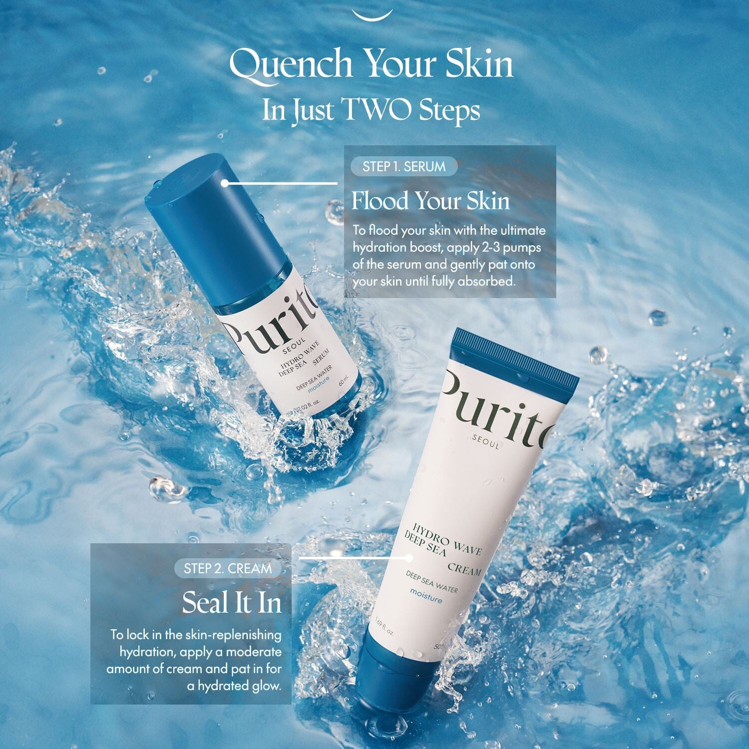 PURITO SEOUL Hydro Wave Deep Sea Cream 50ml, at Orion Beauty. PURITO Official Sole Authorized Retailer in Sri Lanka!