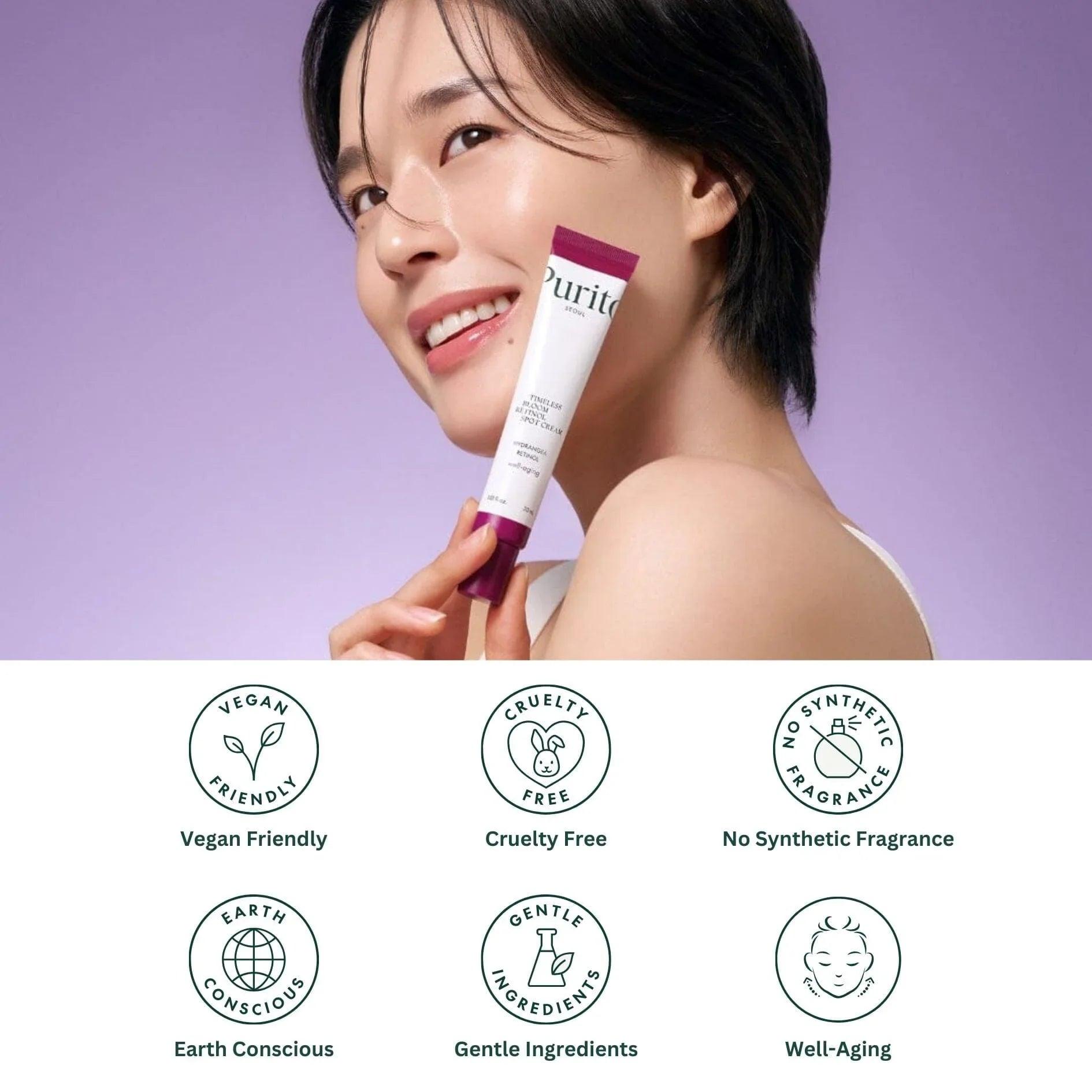 PURITO SEOUL Timeless Bloom Retinol Spot Cream 30ml - Orion Beauty