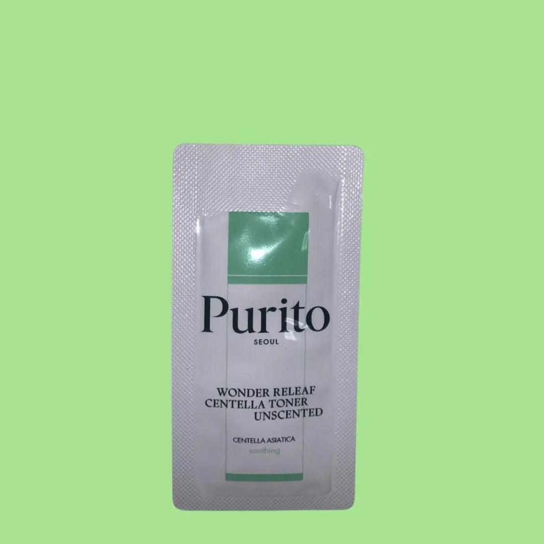 PURITO SEOUL Wonder Releaf Centella Toner Unscented 1ml (Pouch Sample) - Orion Beauty