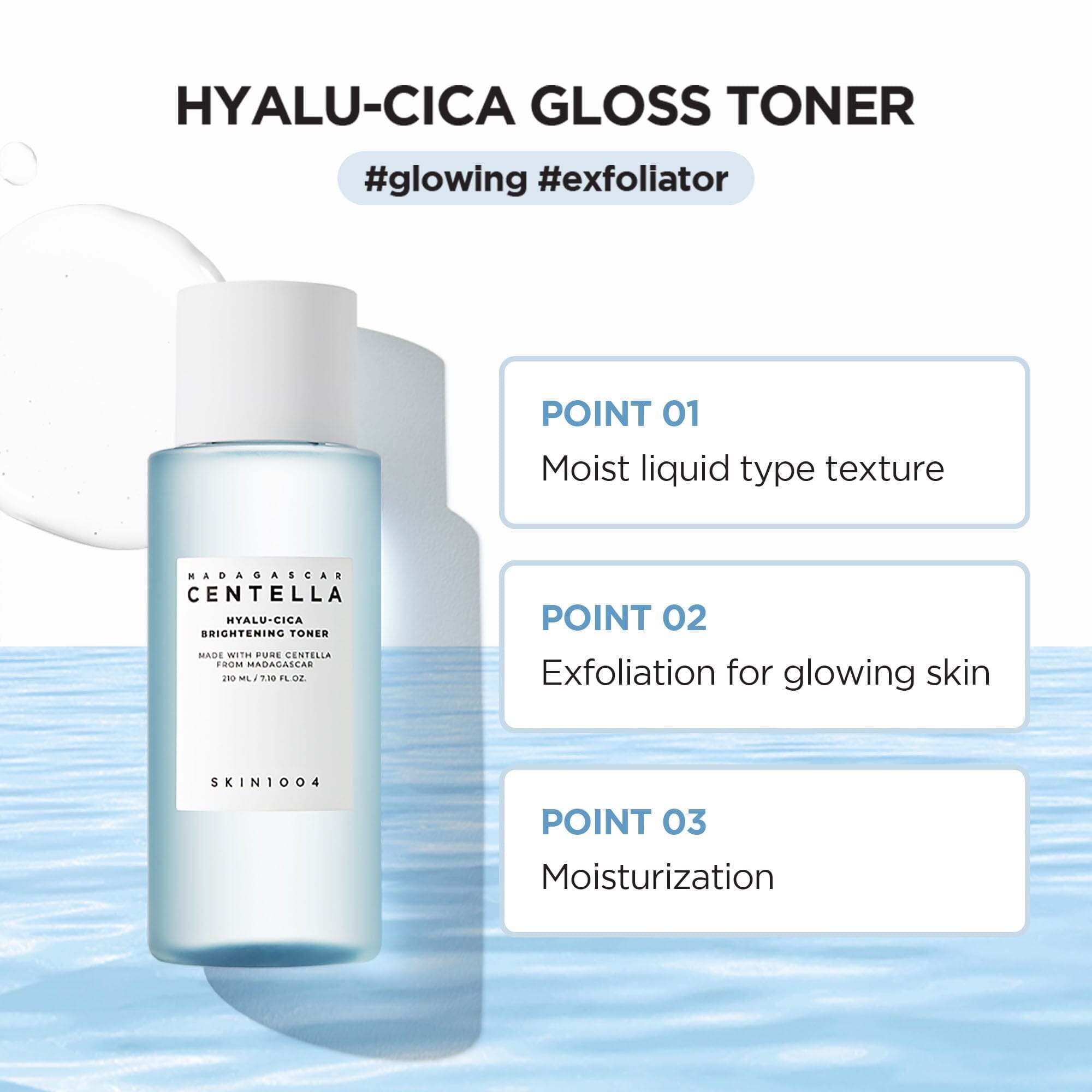 SKIN1004 Madagascar Centella Hyalu-Cica Brightening Toner (Mini) 30ml, at Orion Beauty. SKIN1004 Official Sole Authorized Retailer in Sri Lanka!