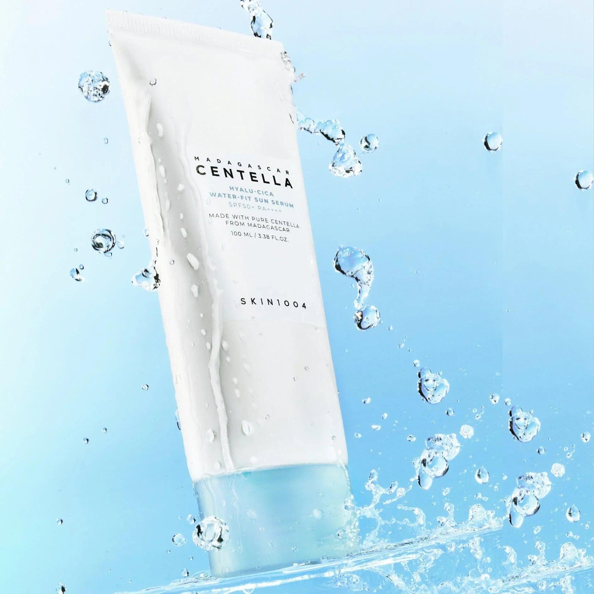SKIN1004 Madagascar Centella Hyalu-Cica Water-fit Sun Serum SPF50+ PA++++ 100ml (Mega Size) - Orion Beauty