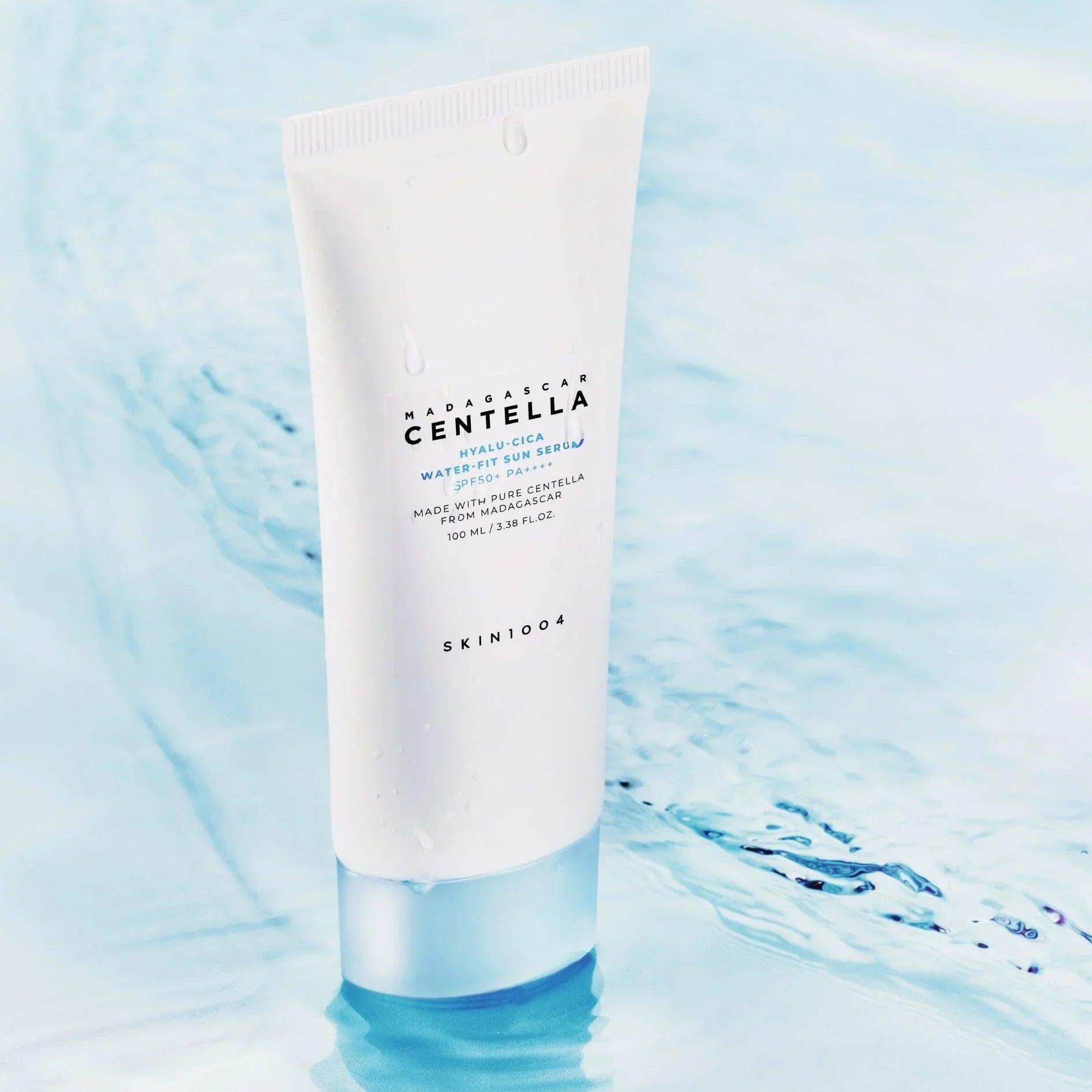 SKIN1004 Madagascar Centella Hyalu-Cica Water-fit Sun Serum SPF50+ PA++++ 100ml (Mega Size) - Orion Beauty