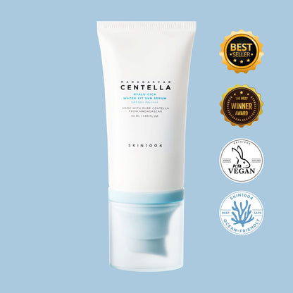 SKIN1004 Madagascar Centella Hyalu-Cica Water-fit Sun Serum SPF50+ PA++++ 50ml, at Orion Beauty. SKIN1004 Official Sole Authorized Retailer in Sri Lanka!