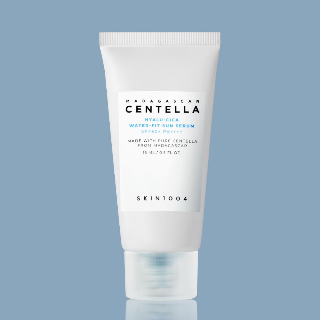 SKIN1004 Madagascar Centella Hyalu-Cica Water-fit Sun Serum SPF50+ PA++++ (Mini) 15ml, at Orion Beauty. SKIN1004 Official Sole Authorized Retailer in Sri Lanka!