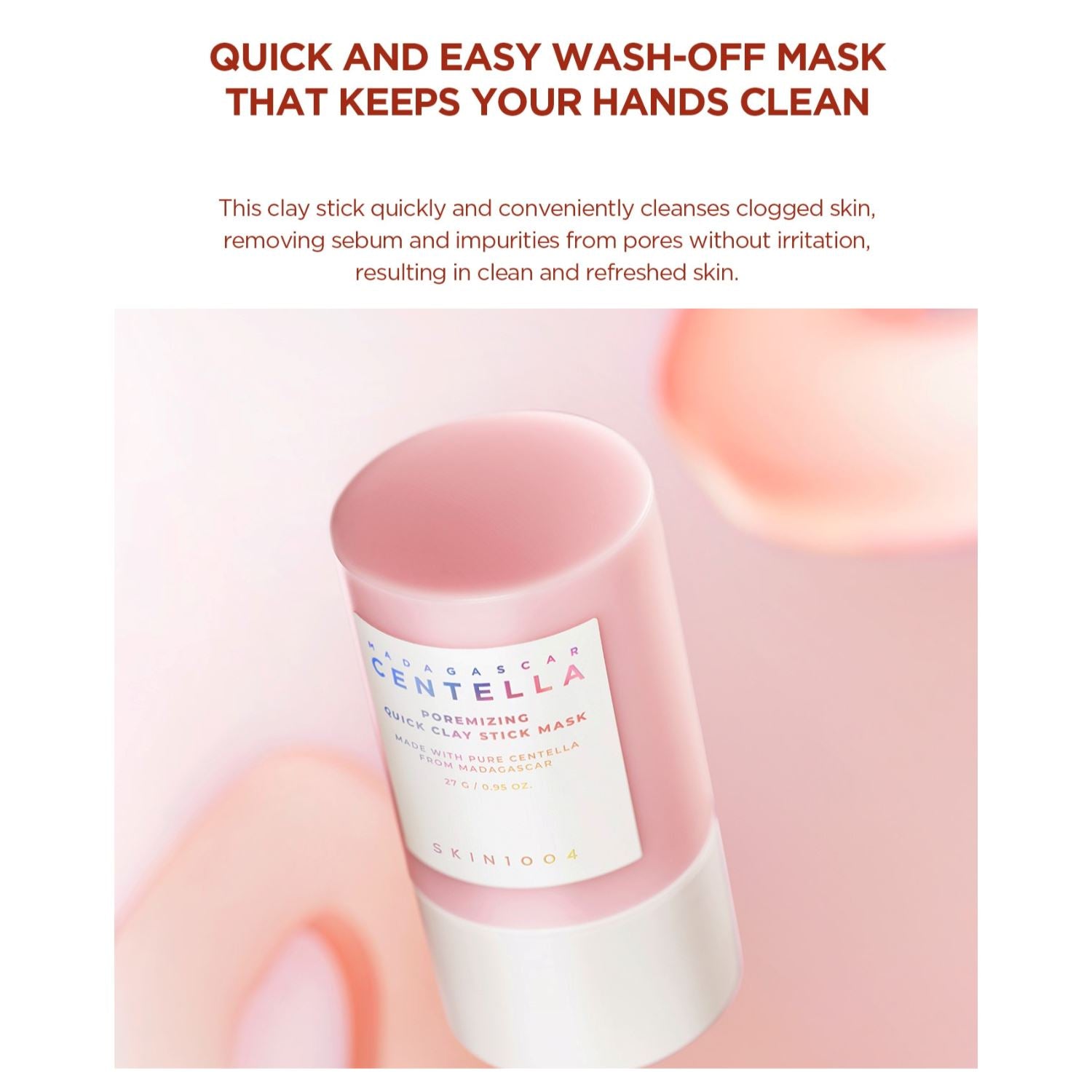 SKIN1004 Madagascar Centella Poremizing Quick Clay Stick Mask, at Orion Beauty. SKIN1004 Official Sole Authorized Retailer in Sri Lanka!