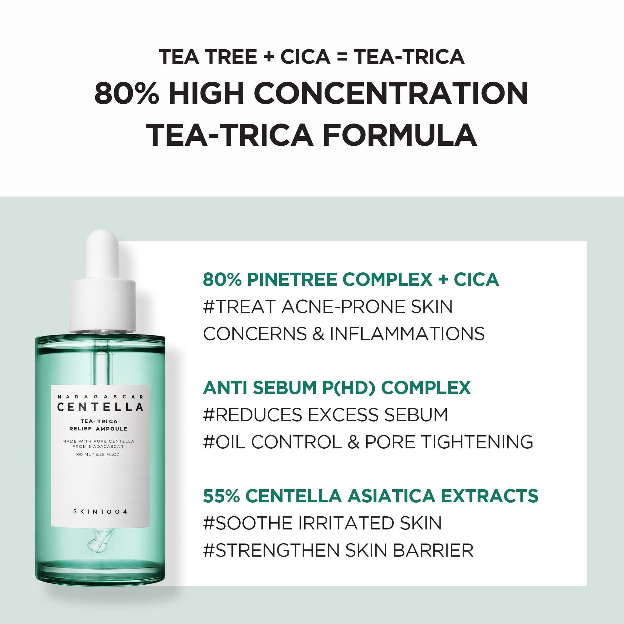 SKIN1004 Madagascar Centella Tea-Trica Relief Ampoule + Purifying Toner, at Orion Beauty. SKIN1004 Official Sole Authorized Retailer in Sri Lanka!