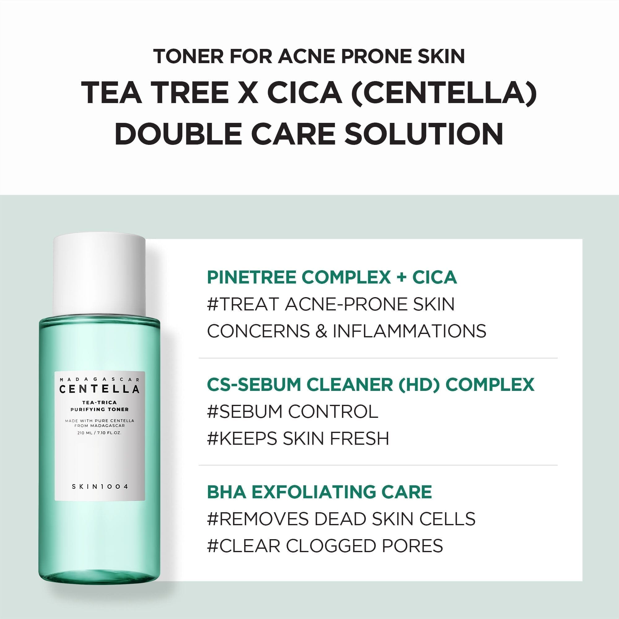 SKIN1004 Madagascar Centella Tea-Trica Relief Ampoule + Purifying Toner, at Orion Beauty. SKIN1004 Official Sole Authorized Retailer in Sri Lanka!