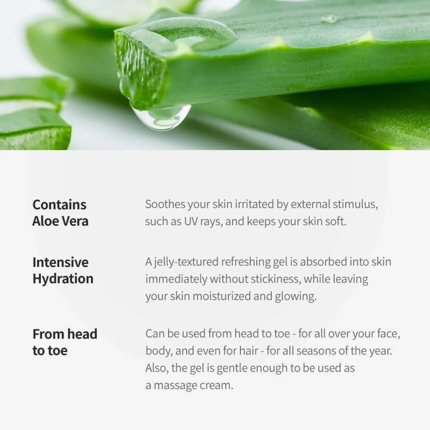 SNP Aloe Vera Intensive Soothing Gel 300g - Orion Beauty