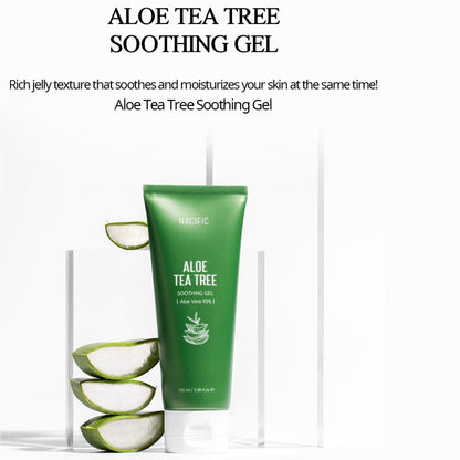 Nacific Aloe Tea Tree Soothing Gel 100ml, at Orion Beauty. Nacific Official Sole Authorized Retailer in Sri Lanka!