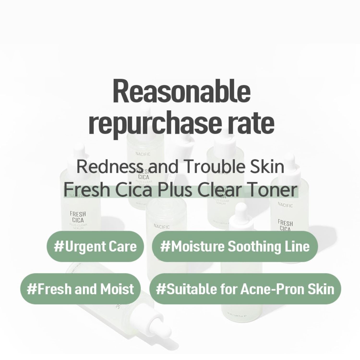 Nacific Fresh Cica Plus Clear Serum 50ml, at Orion Beauty. Nacific Official Sole Authorized Retailer in Sri Lanka!