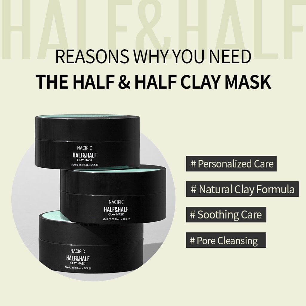 Nacific Half &amp; Half Clay Mask 50ml x 2EA, at Orion Beauty. Nacific Official Sole Authorized Retailer in Sri Lanka!