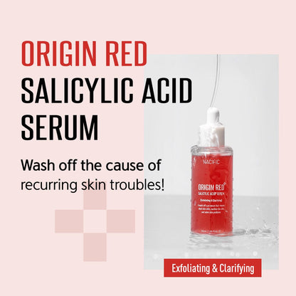 Nacific Origin Red Salicylic Acid Serum 50ml, at Orion Beauty. Nacific Official Sole Authorized Retailer in Sri Lanka!