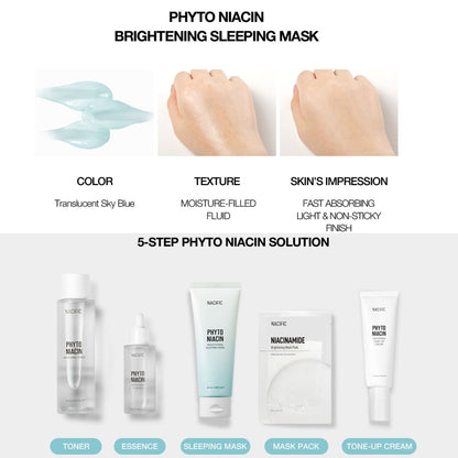 Nacific Phyto Niacin Brightening Sleeping Mask 100ml, at Orion Beauty. Nacific Official Sole Authorized Retailer in Sri Lanka!