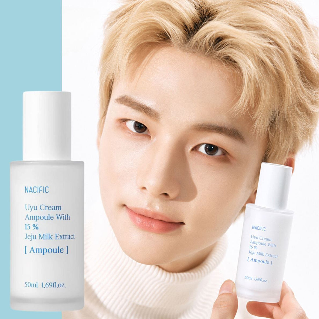 Nacific Uyu Cream Ampoule with 15% Jeju Milk 50ml, at Orion Beauty. Nacific Official Sole Authorized Retailer in Sri Lanka!