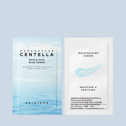 SKIN1004 Madagascar Centella Hyalu-Cica Blue Serum 1.5ml (Sample Pouch), at Orion Beauty. SKIN1004 Official Sole Authorized Retailer in Sri Lanka!
