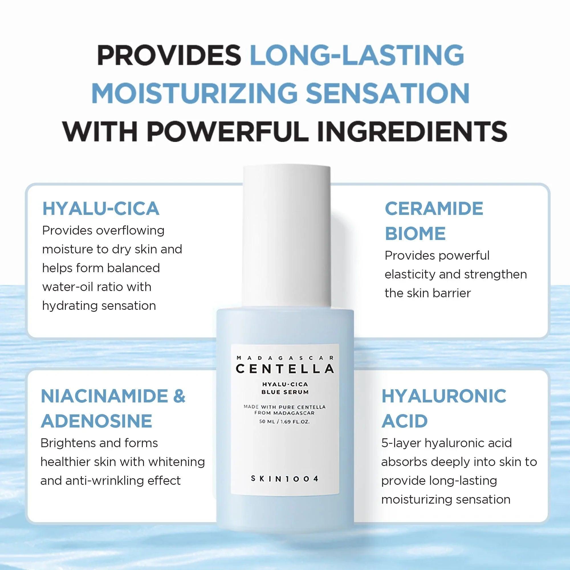 SKIN1004 Madagascar Centella Hyalu-Cica Blue Serum 50ml - Orion Beauty