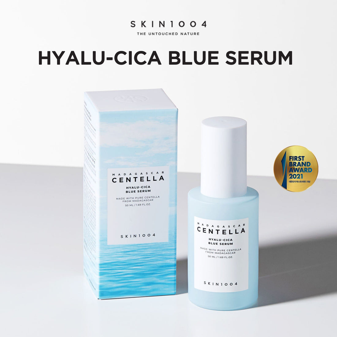 SKIN1004 Madagascar Centella Hyalu-Cica Blue Serum 50ml, at Orion Beauty. SKIN1004 Official Sole Authorized Retailer in Sri Lanka!