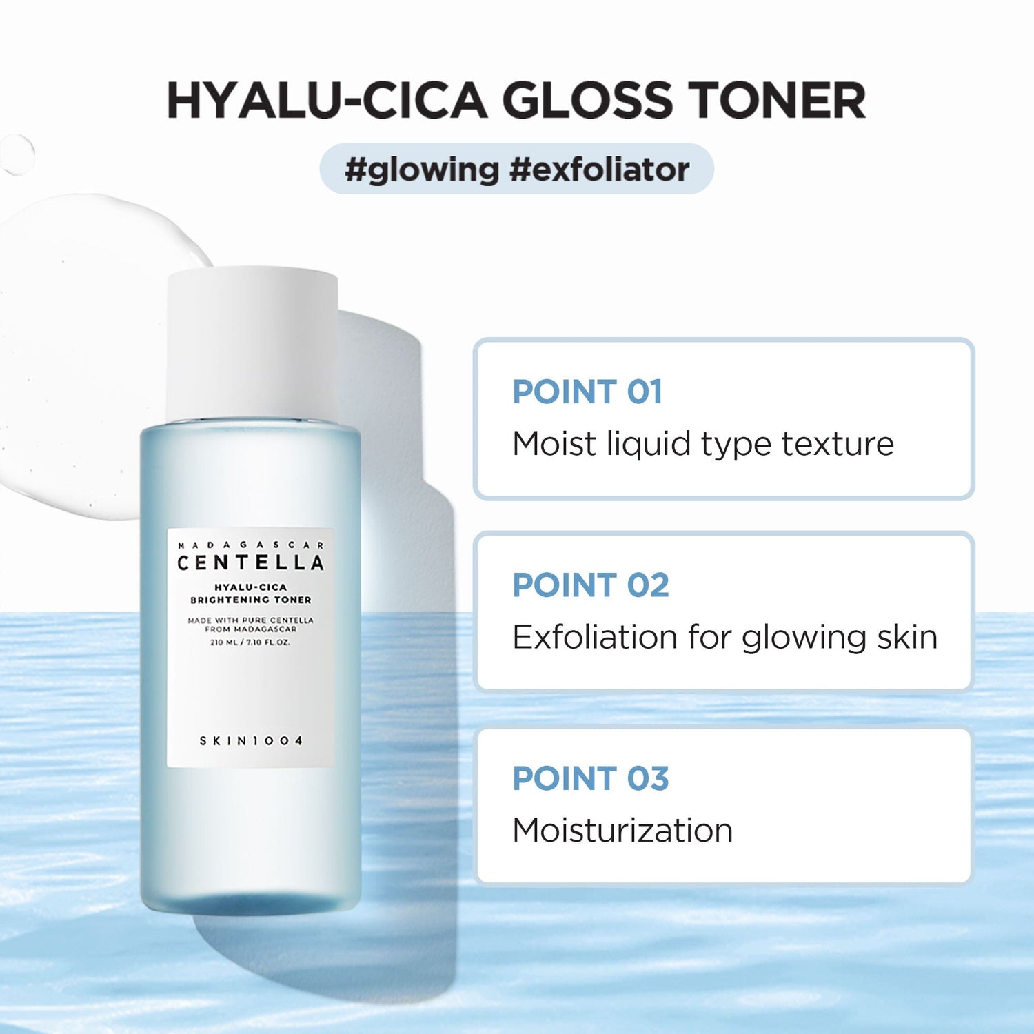 SKIN1004 Madagascar Centella Hyalu-Cica Brightening Toner 210ml, at Orion Beauty. SKIN1004 Official Sole Authorized Retailer in Sri Lanka!