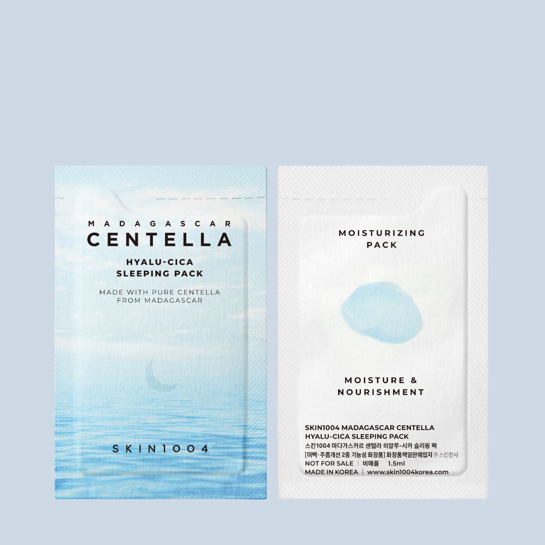 SKIN1004 Madagascar Centella Hyalu-Cica Sleeping Pack 1.5ml (Sample Pouch), at Orion Beauty. SKIN1004 Official Sole Authorized Retailer in Sri Lanka!