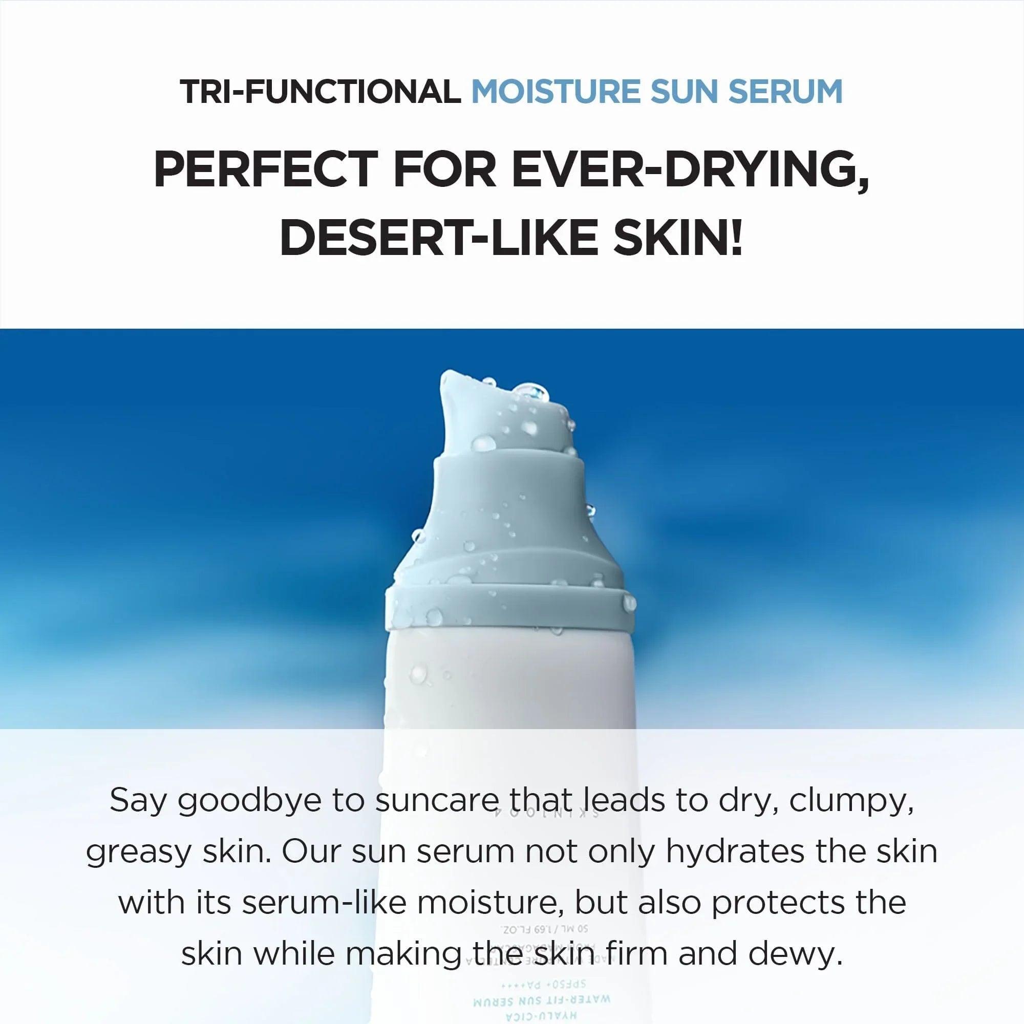 SKIN1004 Madagascar Centella Hyalu-Cica Water-fit Sun Serum SPF50+ PA++++ (Mini) 15ml - Orion Beauty