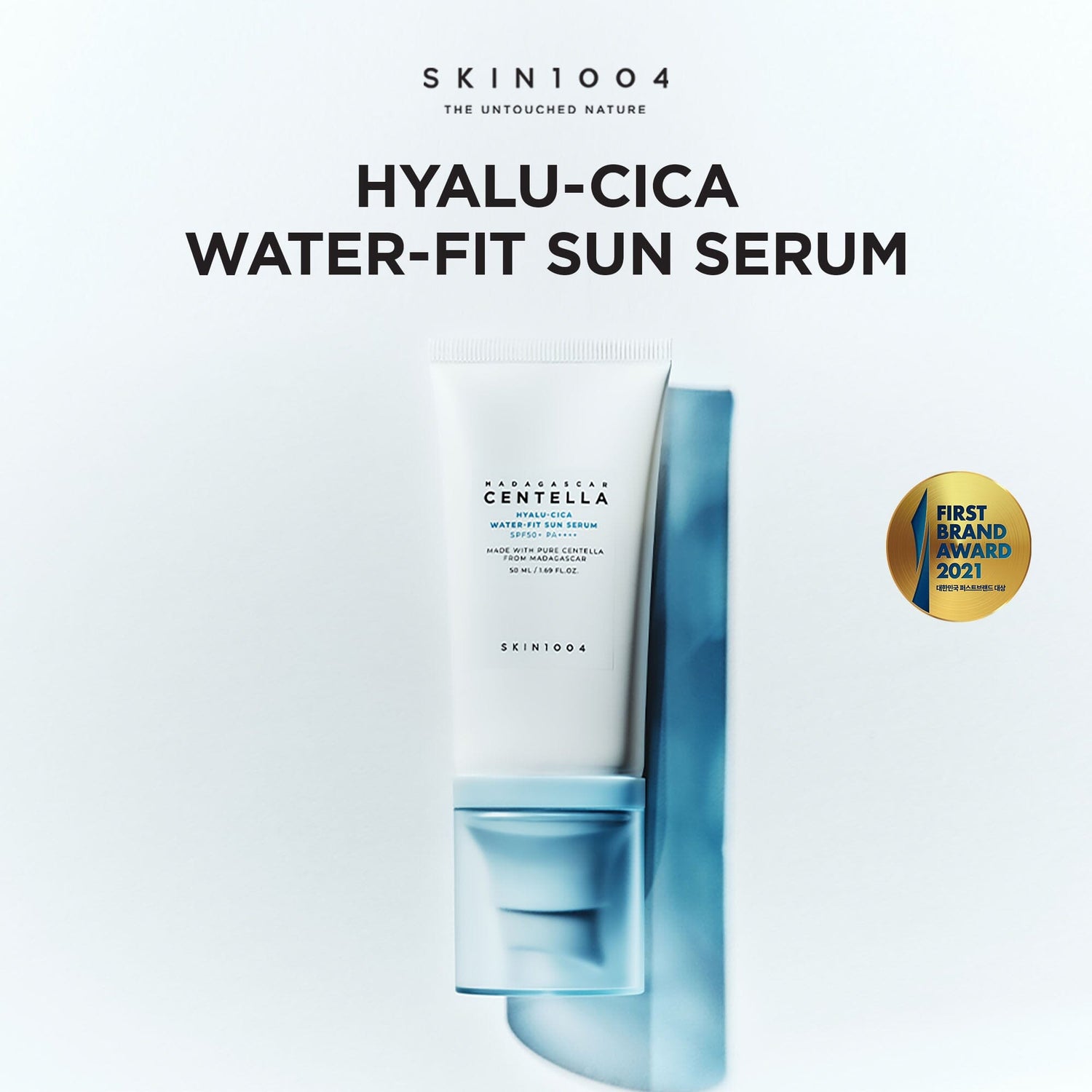 SKIN1004 Madagascar Centella Hyalu-Cica Water-fit Sun Serum SPF50+ PA++++ 50ml, at Orion Beauty. SKIN1004 Official Sole Authorized Retailer in Sri Lanka!