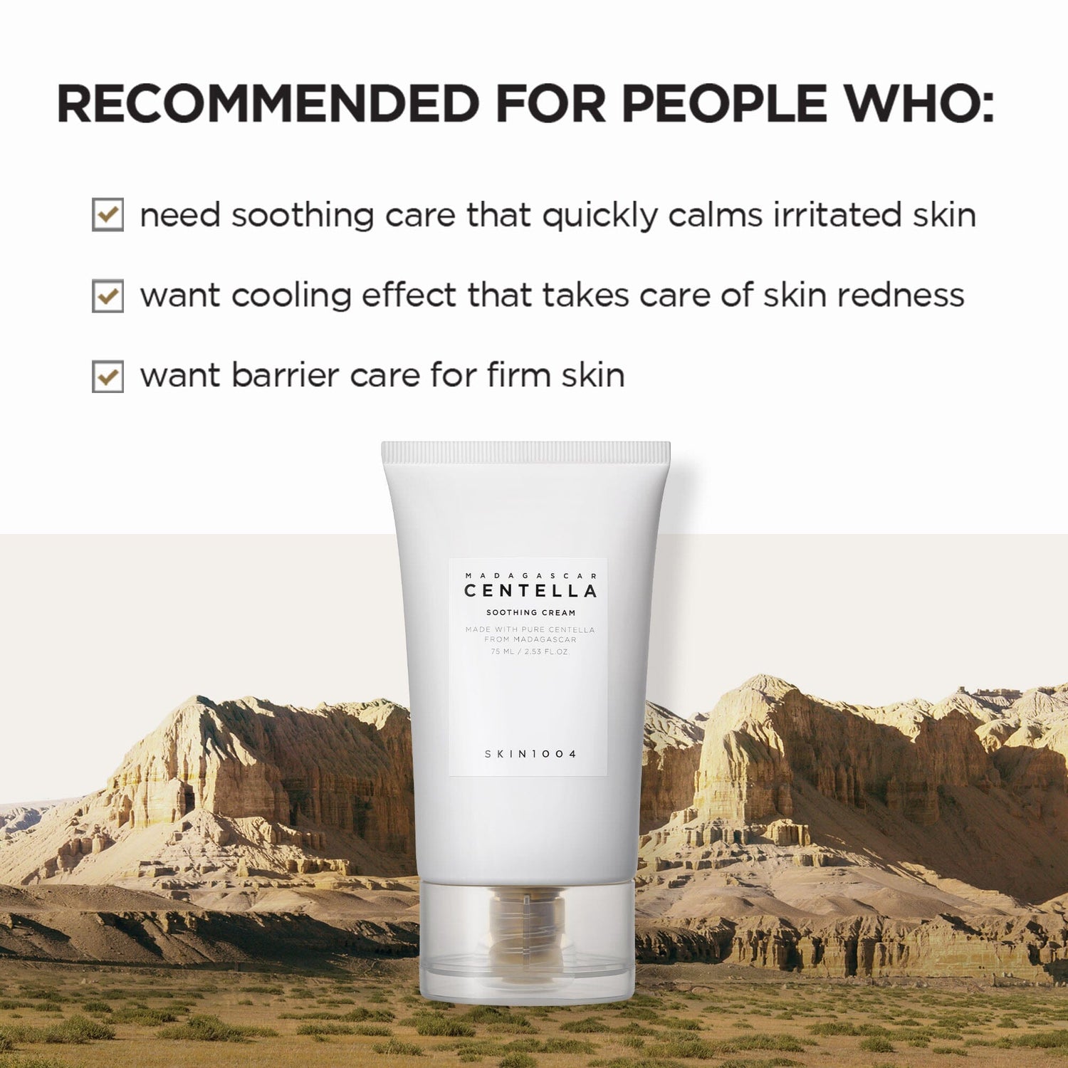 SKIN1004 Madagascar Centella Soothing Cream 75ml, at Orion Beauty. SKIN1004 Official Sole Authorized Retailer in Sri Lanka!