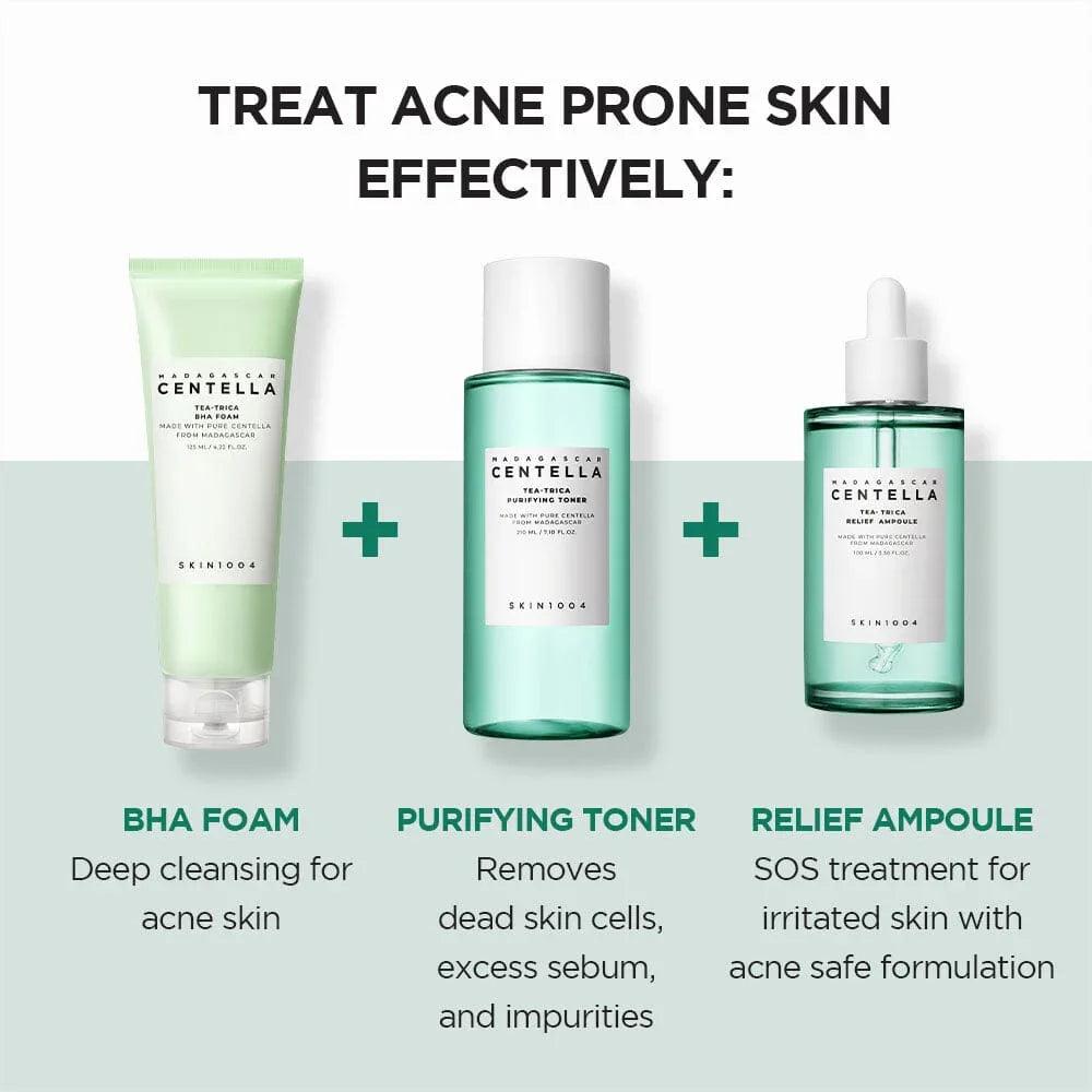 SKIN1004 Madagascar Centella Tea-Trica BHA Foam 125ml - Orion Beauty