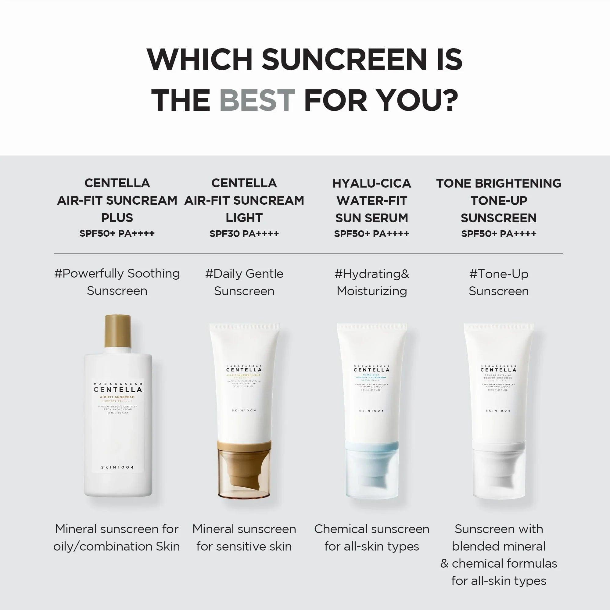 SKIN1004 Madagascar Centella Tone Brightening Tone-up Sunscreen SPF50+ PA++++ 50ml - Orion Beauty