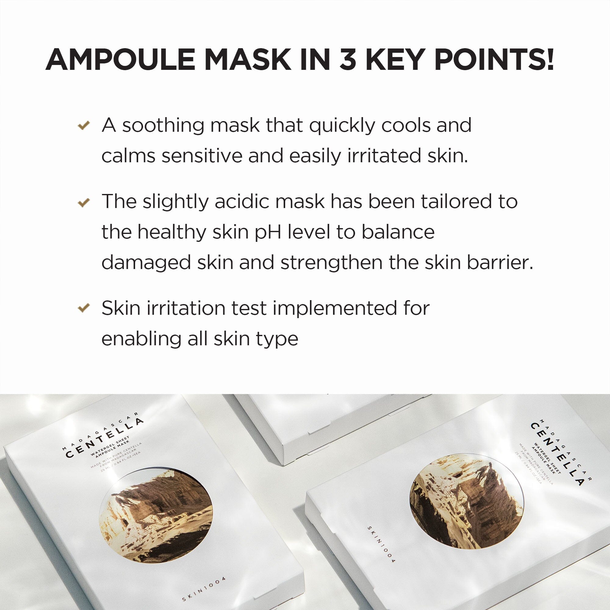 SKIN1004 Madagascar Centella Watergel Sheet Ampoule Mask 25ml x 5EA, at Orion Beauty. SKIN1004 Official Sole Authorized Retailer in Sri Lanka!