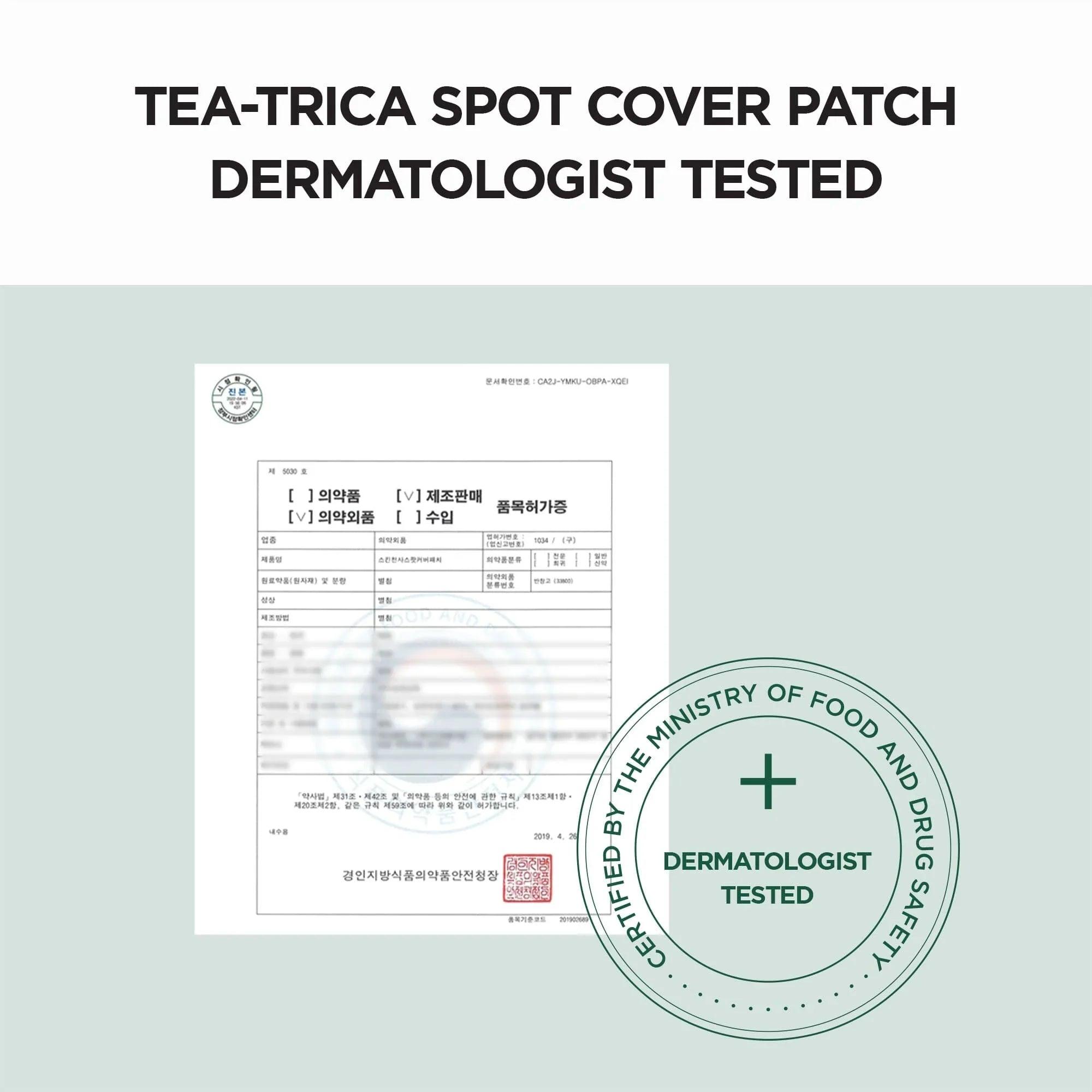 SKIN1004 Tea-Trica Spot Cover Patch 22EA - Orion Beauty